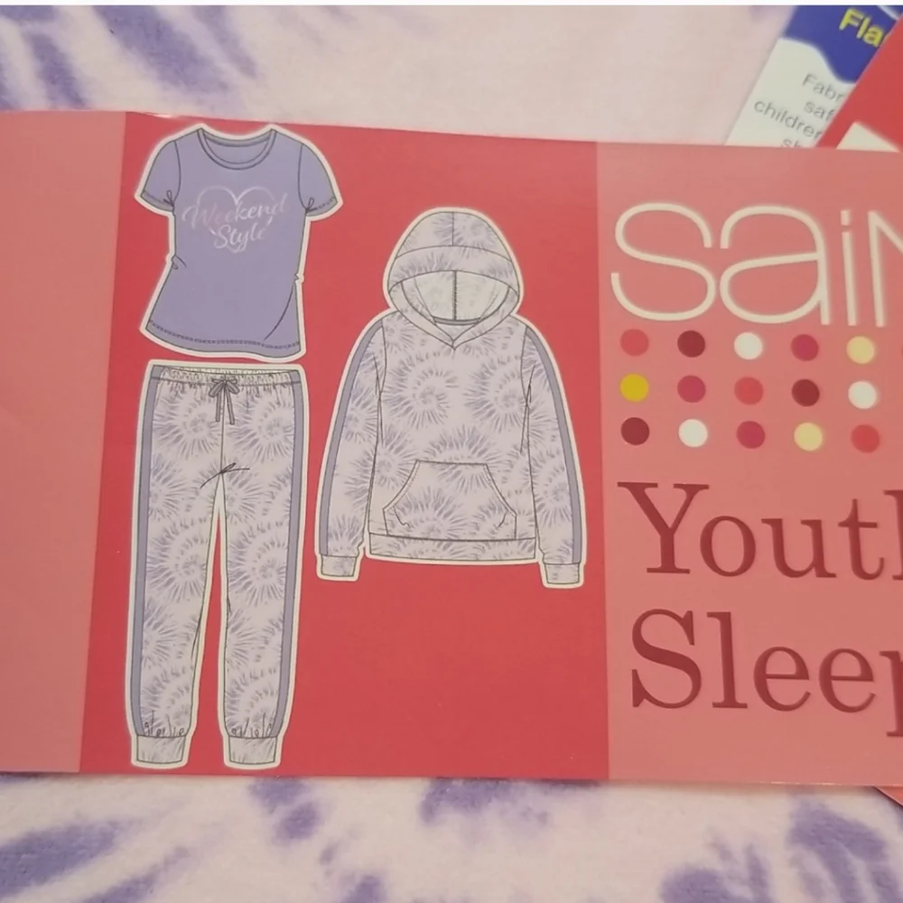 Saint Eve Youth 3-piece PJ Set Short Sleeve & …